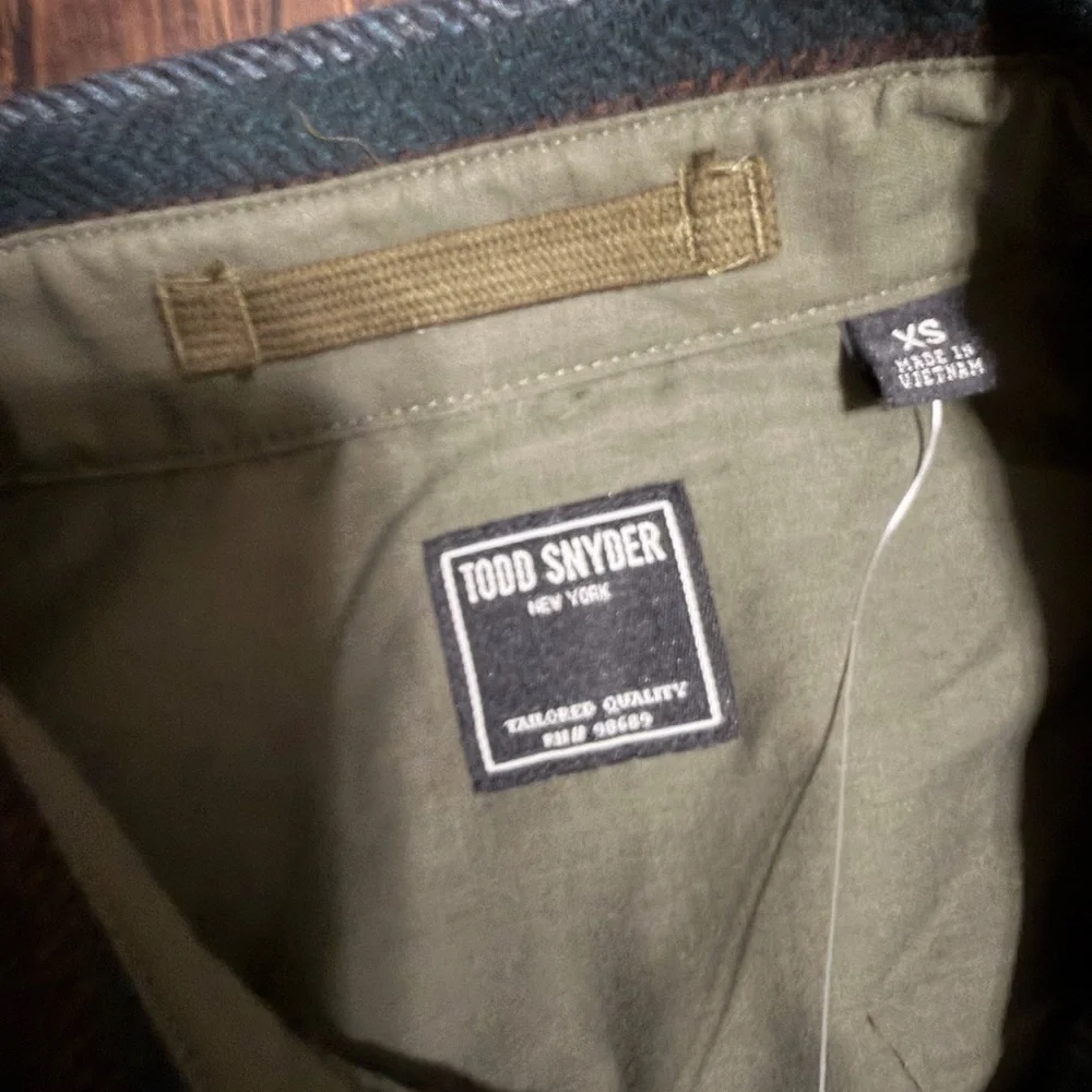 Todd Snyder Blue and Brown Striped Military Field Jacket - Picture 5 of 10